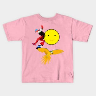 Skater, Parrot and Smileys Kids T-Shirt